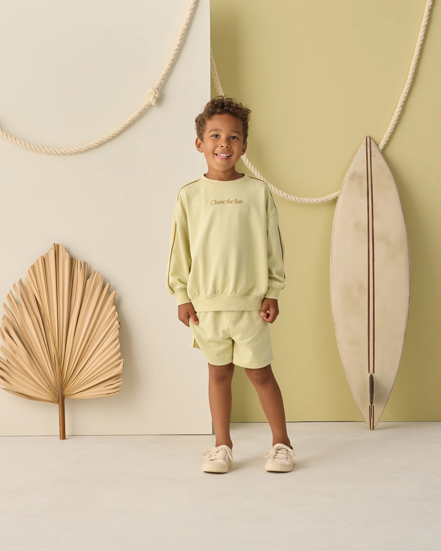 Relaxed Sweatshirt Chase The Sun + Citron Short Set