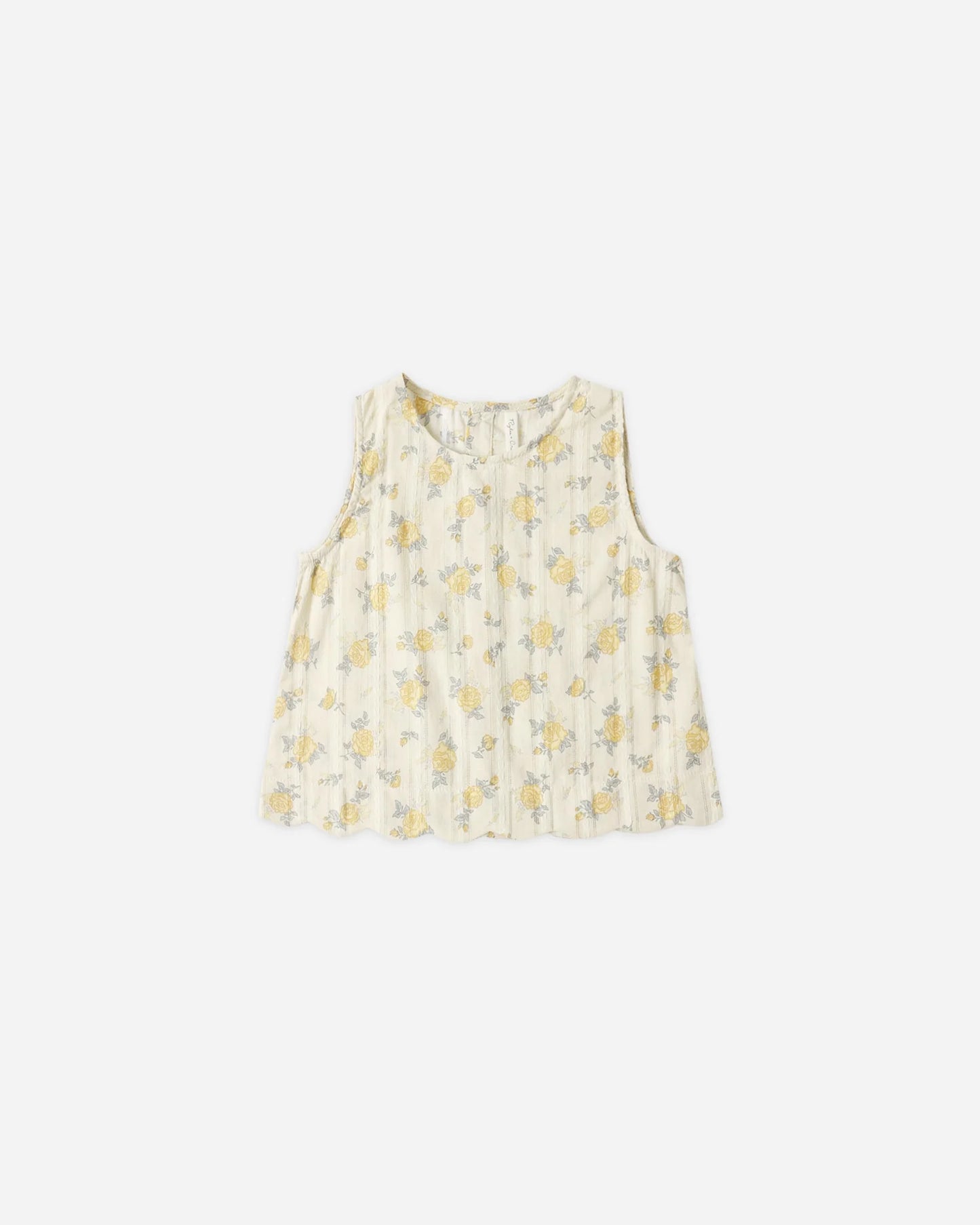 Lenny Top + Bottom Set- Lemon Ditsy Flower