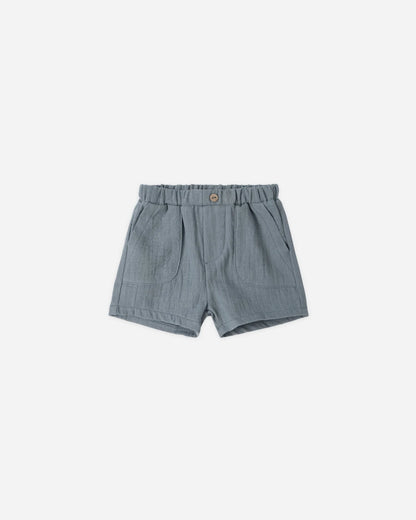 Woven Boxy Top Ocean + Utility Short Ocean