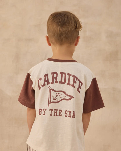 Contrast Short Sleeve Tee || Cardiff By  The Sea