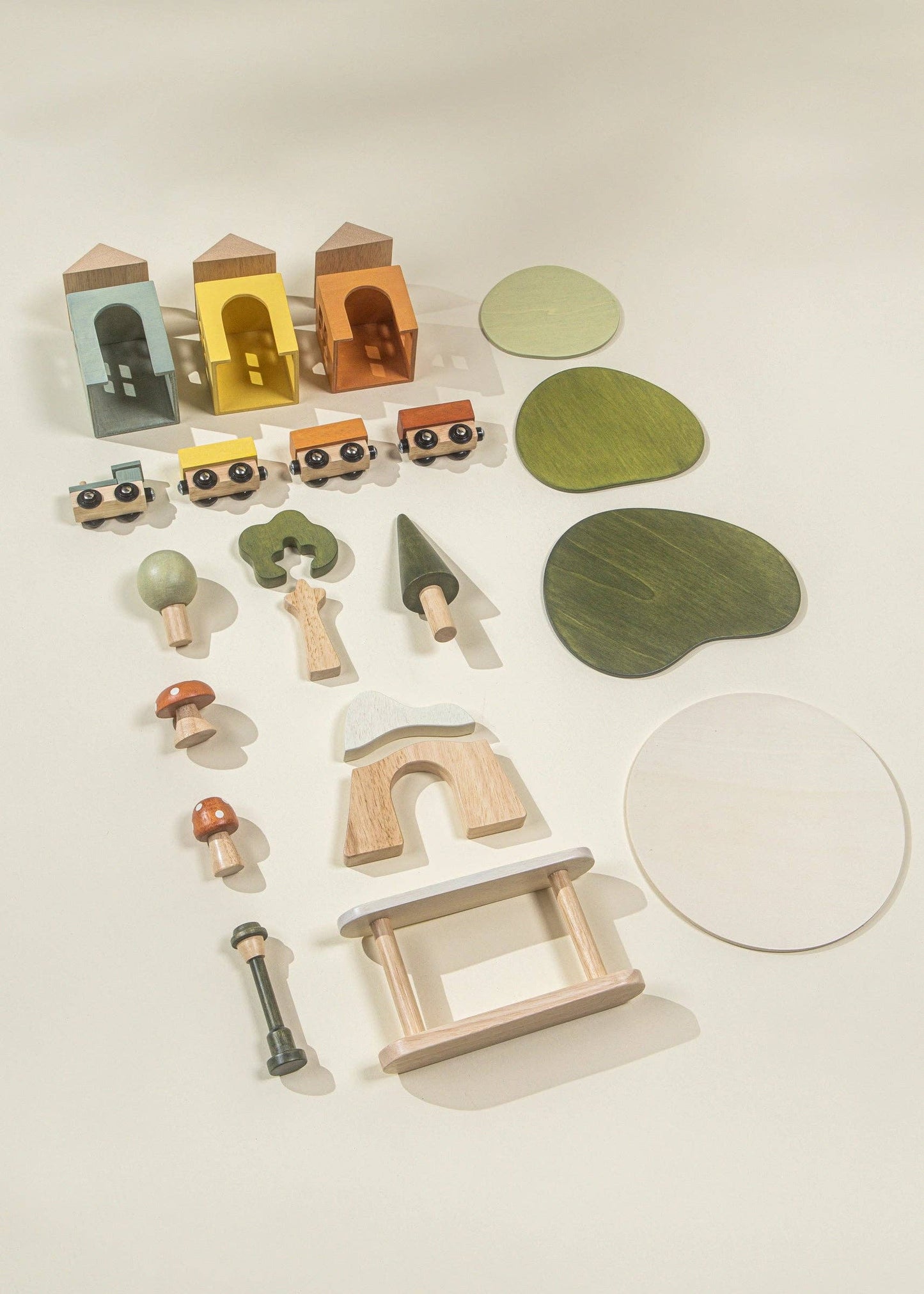 Wooden Train & Table Playset