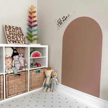 Magic Playwall - Kids Arch Magnetic Chalkboard Wall Decal | Caramel