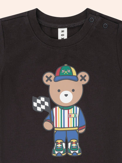 Motosport Hux Black Tee