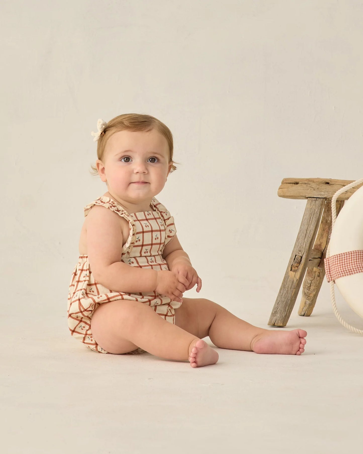 Chiara Romper Cherry Check