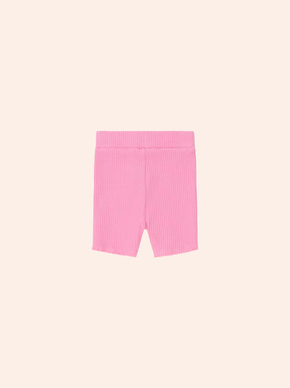 Golfer Huxette Tee + Strawberry Rib Bike Short Set