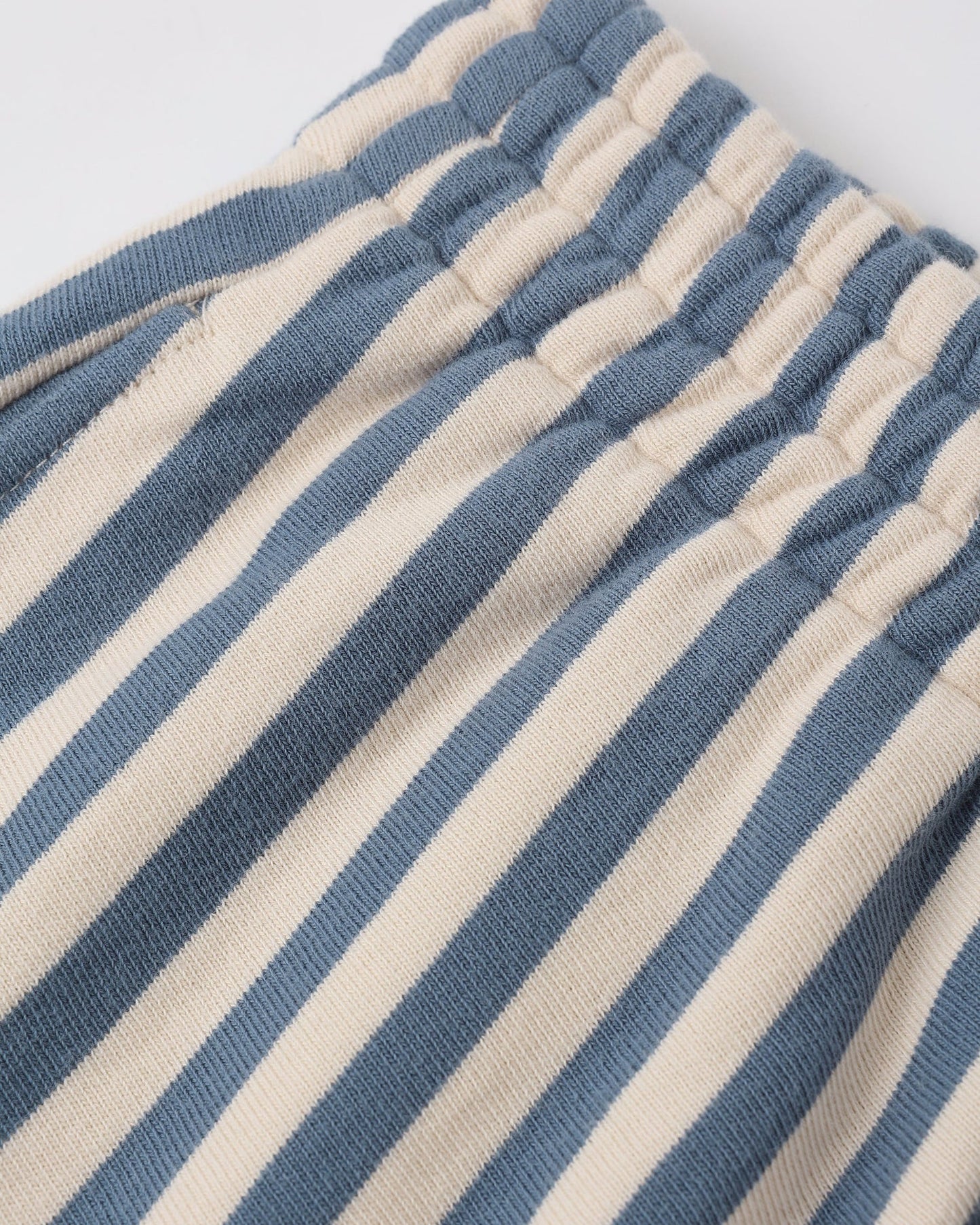 Oversized Crew + Short Set || Marine Stripe