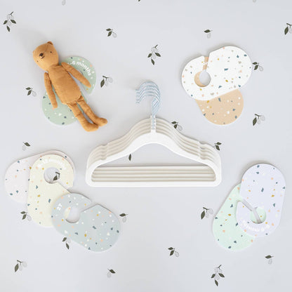 3 Sprouts Baby Velvet Hangers & Closet Dividers Set