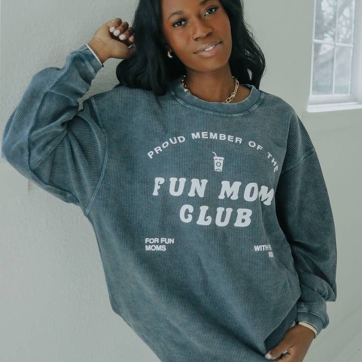 Fun Mom Club Corded Sweatshirt