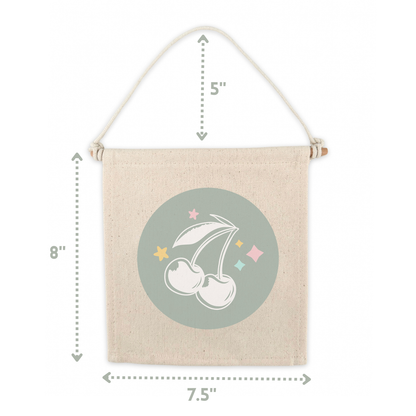 Alphabet (Brown) Canvas Hang Sign - Kids Canvas Banner Decor