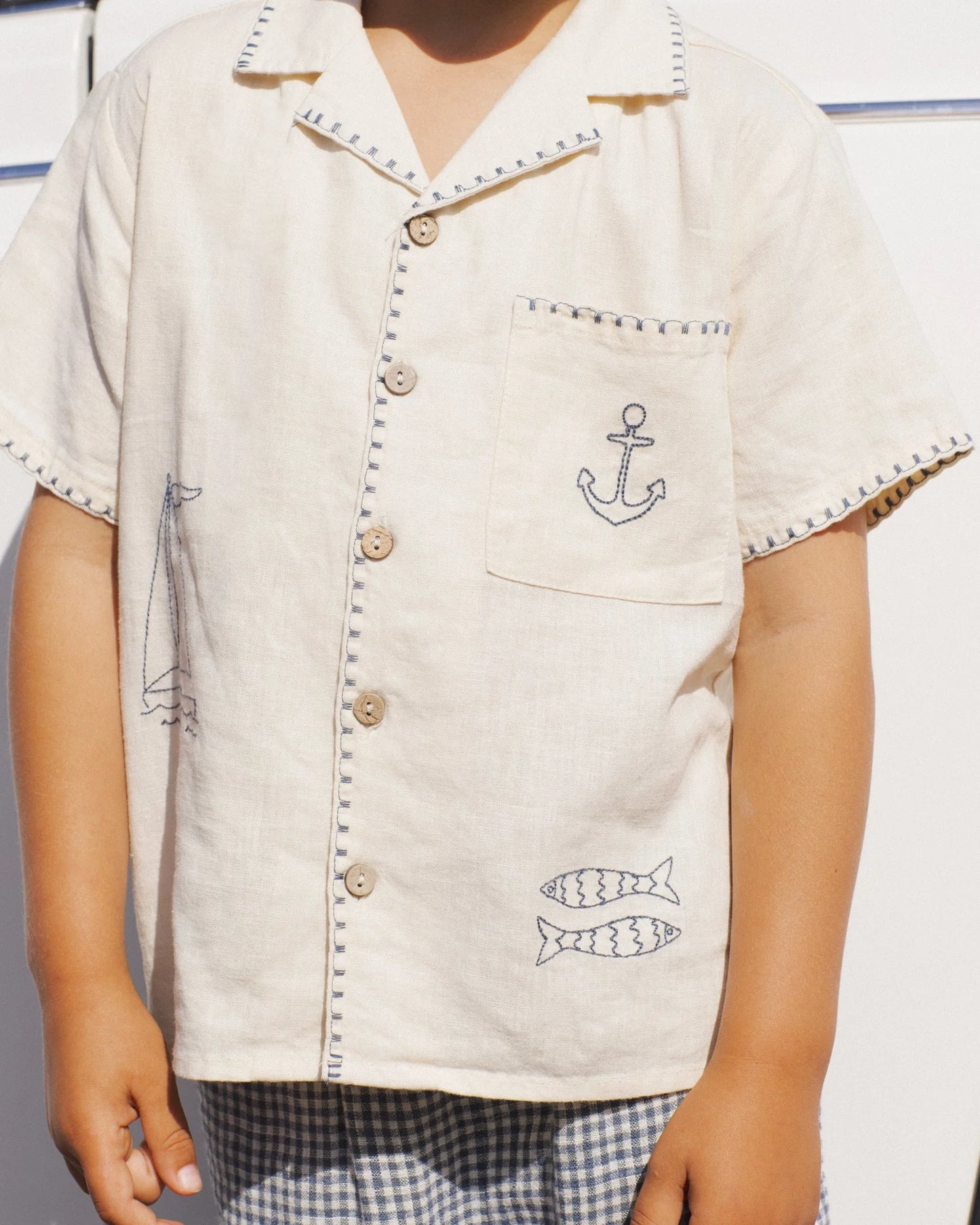 Lapel Collar Shirt || Sailor