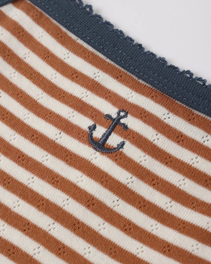 Lea Dress Poppy Stripe