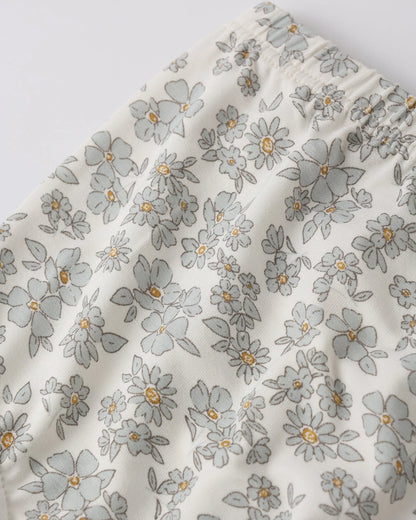 Bamboo Babydoll Dress Blue Floral