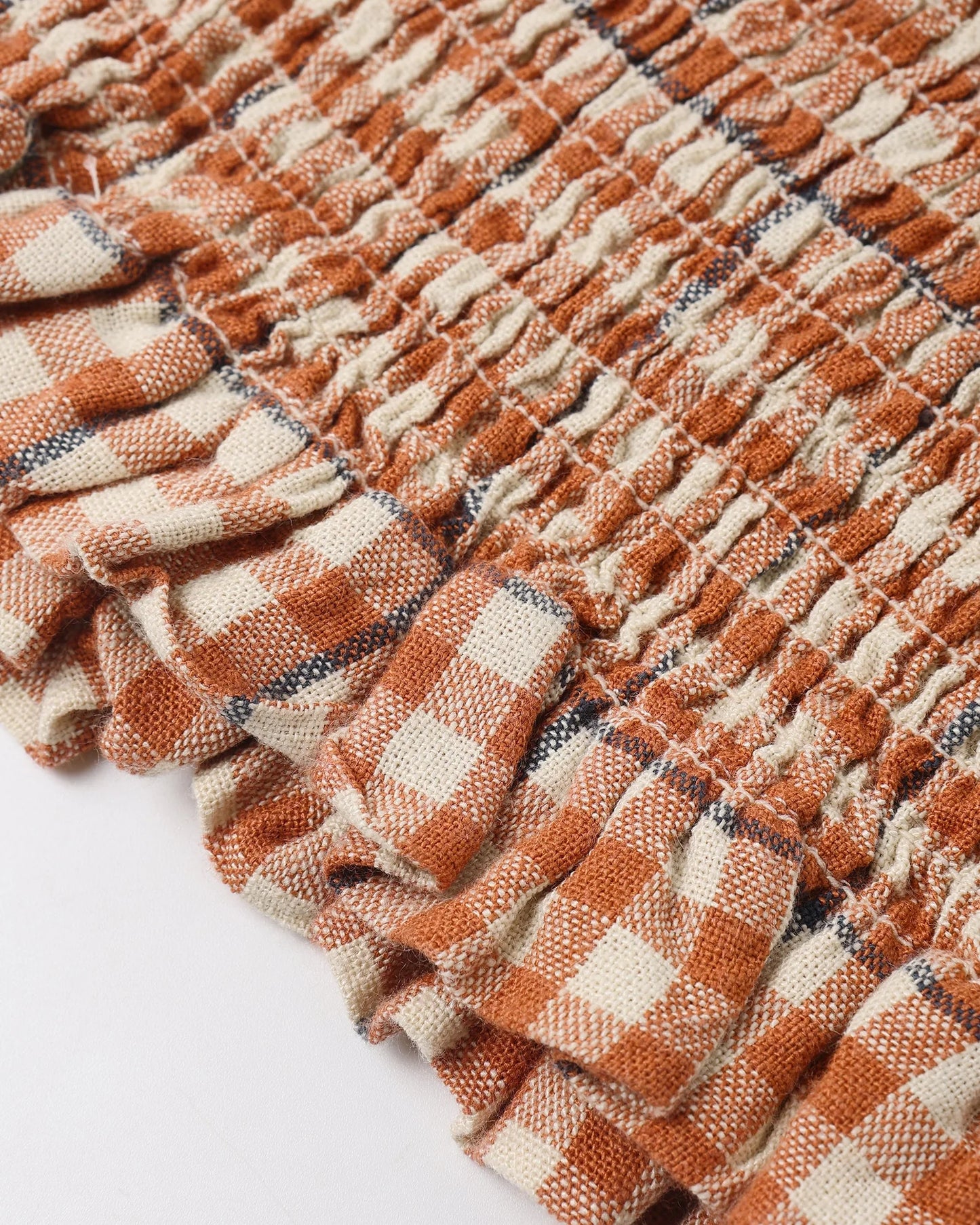 Zayla Top Poppy Gingham
