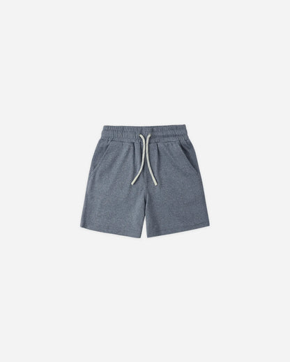 Cove Essential Tee + Short Set Heathered Marine