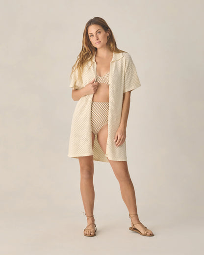 Women's Crochet Cover Up Natural