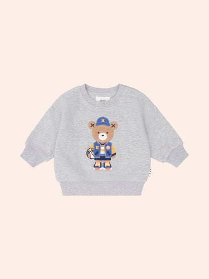 Baller Hux Sweatshirt + Grey Marle Short Set