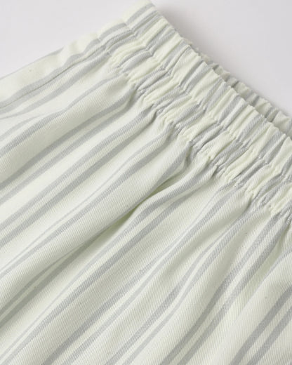 Delilah Pajama Set Seafoam Railroad Stripe