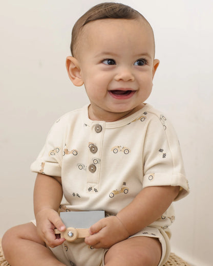Short Sleeve One-Piece Race Car