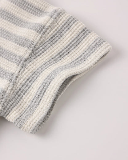 Waffle Tee + Short Set Sky Stripe
