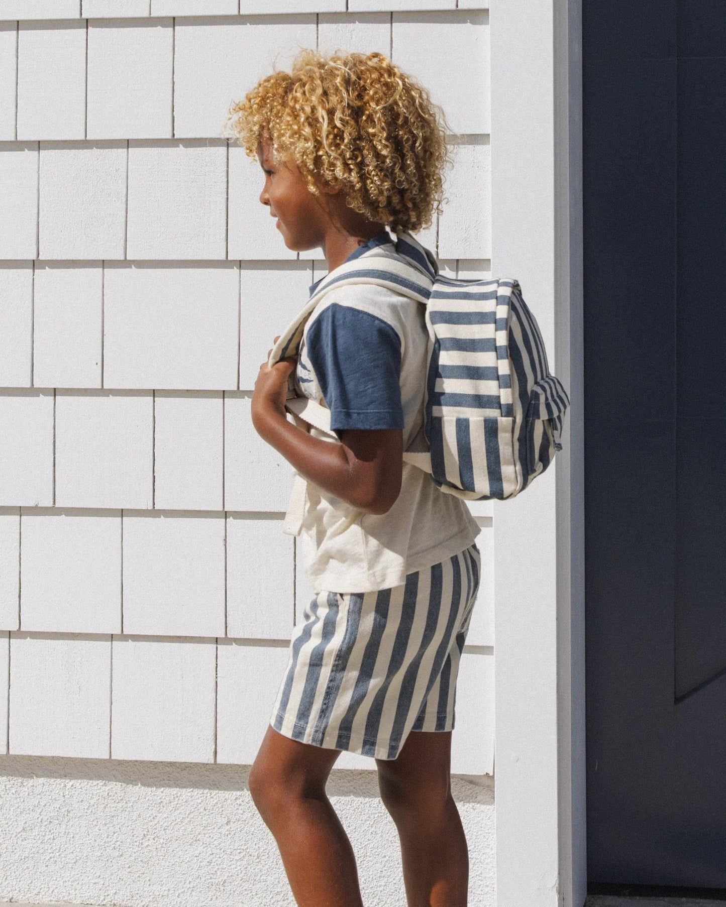 Dawson Short Navy Stripe