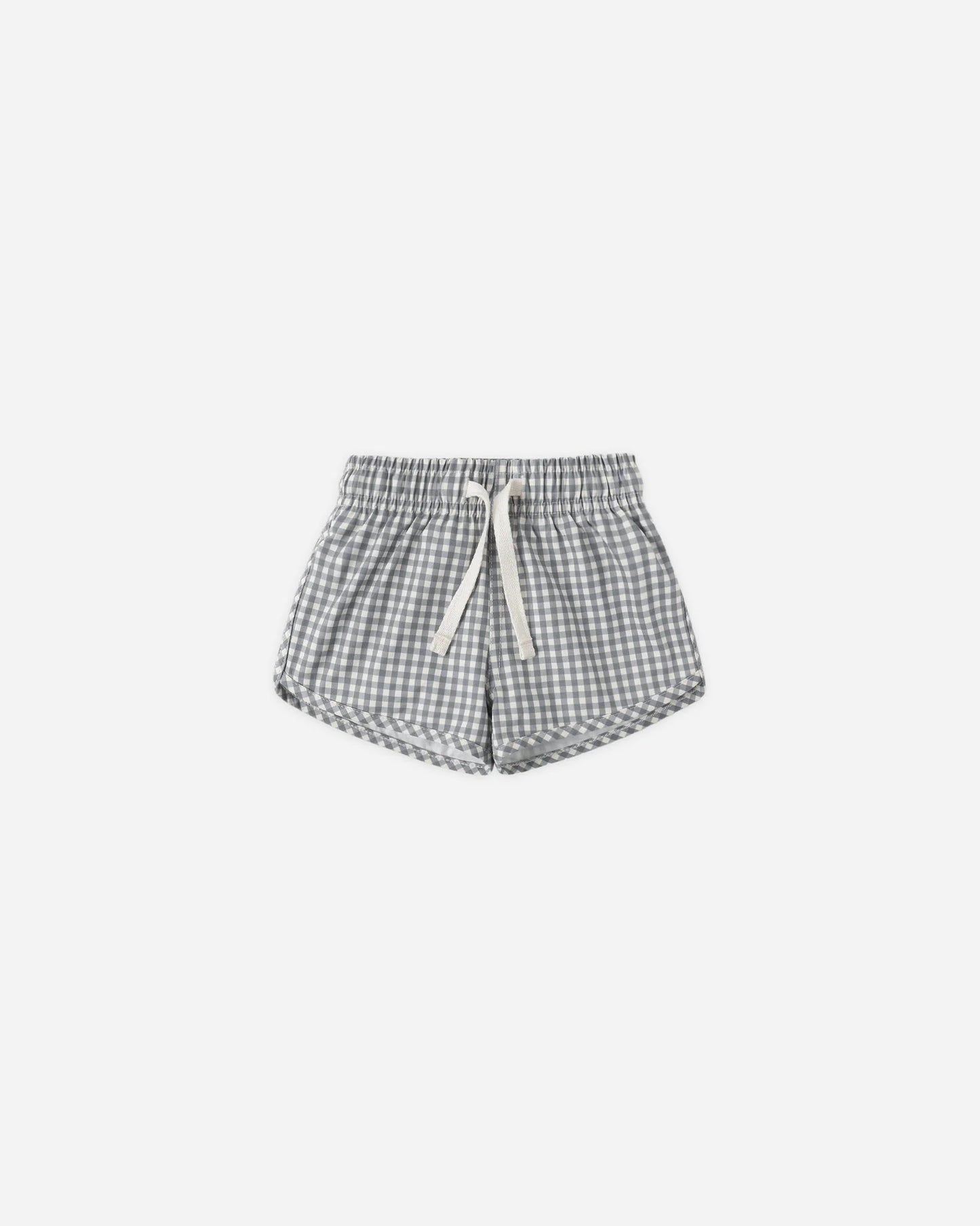 Boys Swim Short Ocean Gingham + Rashguard Ocean