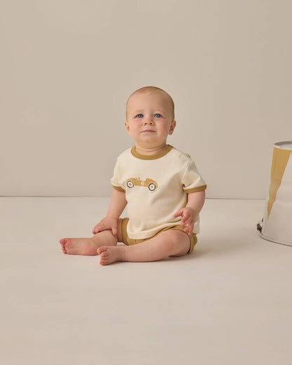 Ringer Tee Race Car + Play Short Honey