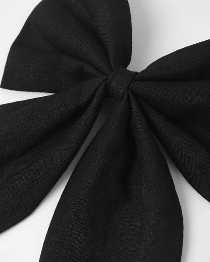 Oversized Bow Black