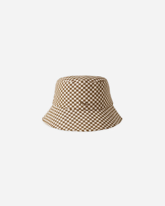 Bucket Hat Ocre Check