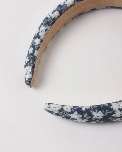 Padded Headband Navy Floral