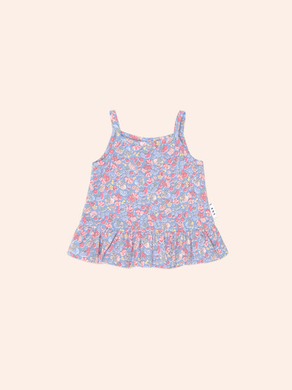 Vintage Floral Peplum Top