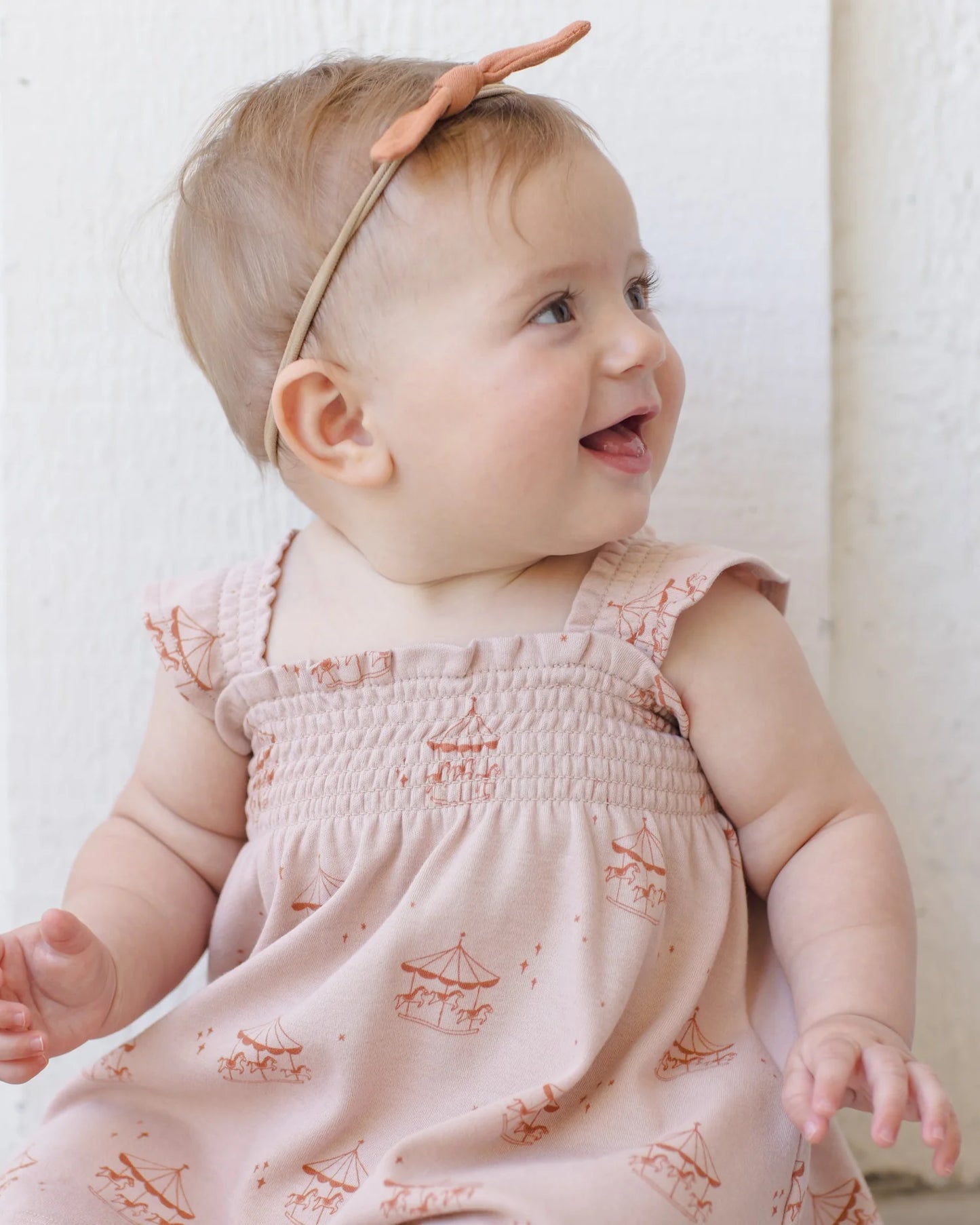 Smocked Jersey Dress Carousel