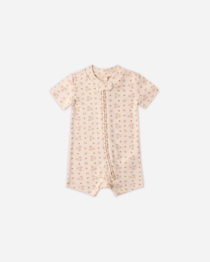 Zip Short Sleeve Sleeper Strawberries