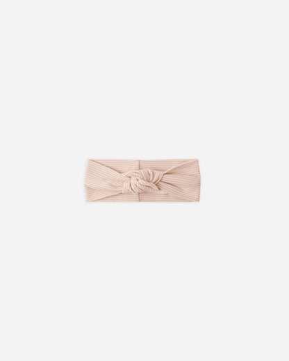 Knotted Headband Melon Micro Stripe