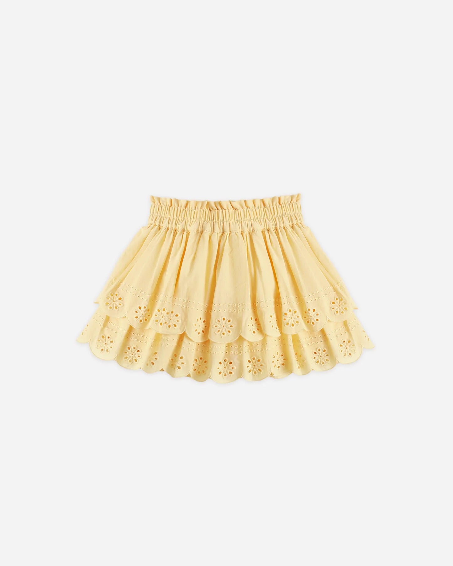 Swing Top Lemon + Rose Mini Skirt Set- Lemon
