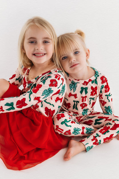 Christmas Bows Two Piece Set