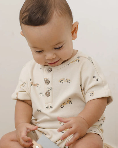 Short Sleeve One-Piece Race Car
