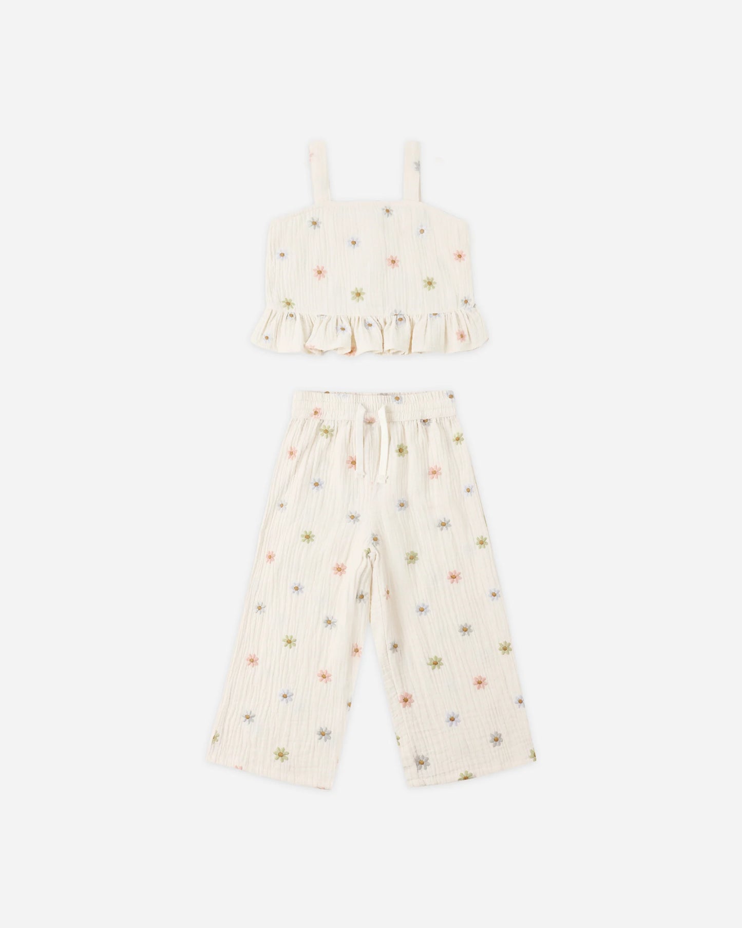 Kayli Set Embroidered Daisies