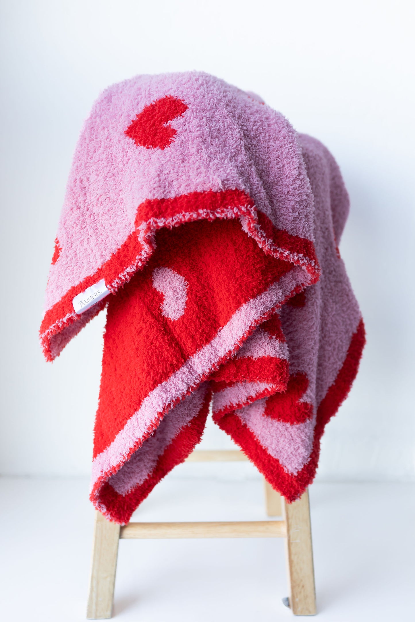 Red Hearts Plush Blanket