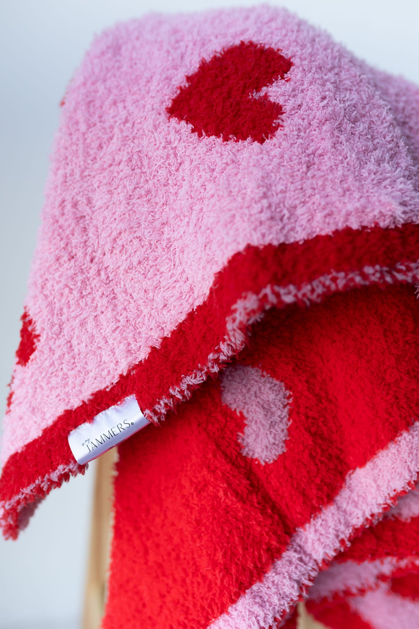 Red Hearts Plush Blanket