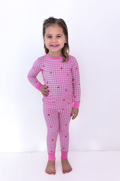 Be Mine Gingham Two Piece Set