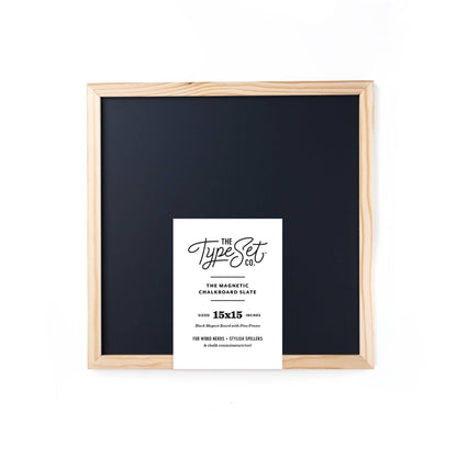 15x15 Black Magnetic Chalkboard