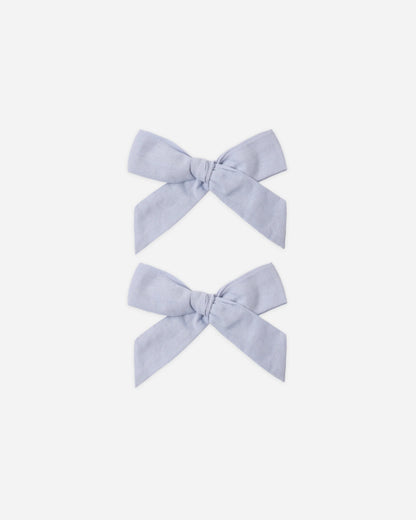 Bows, Set Of 2 Periwinkle