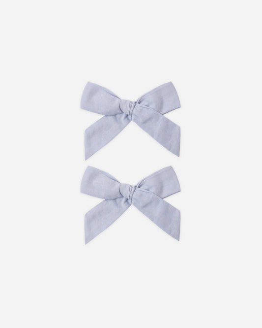 Bows, Set Of 2 Periwinkle