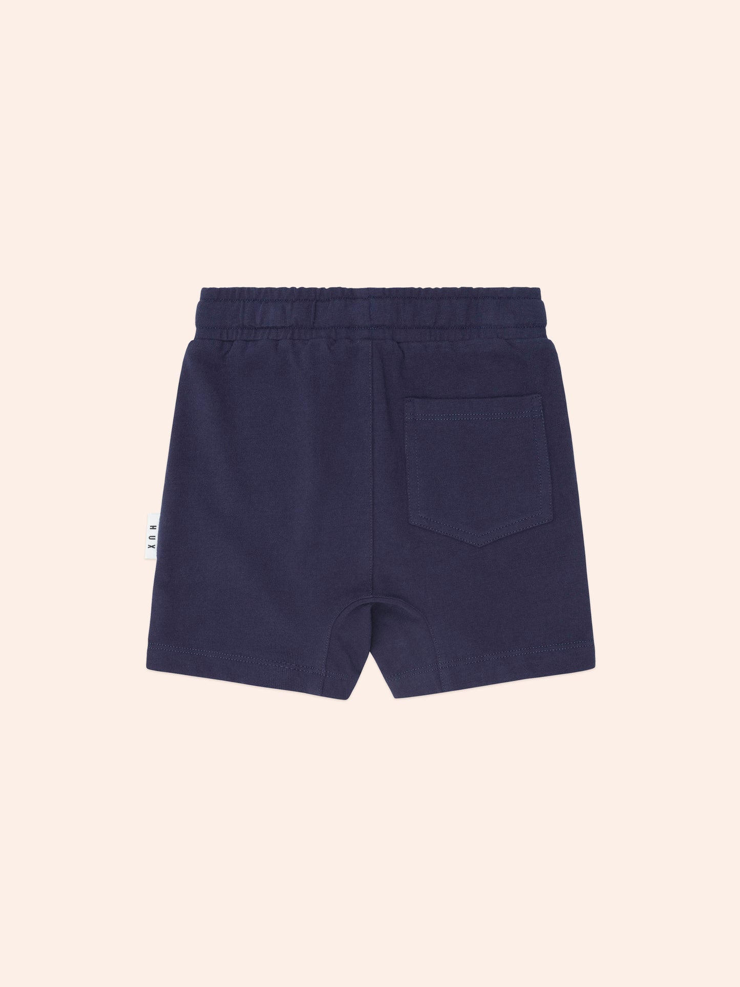 Peekaboo Varsity Hux Tee + Navy Gusset Short Set