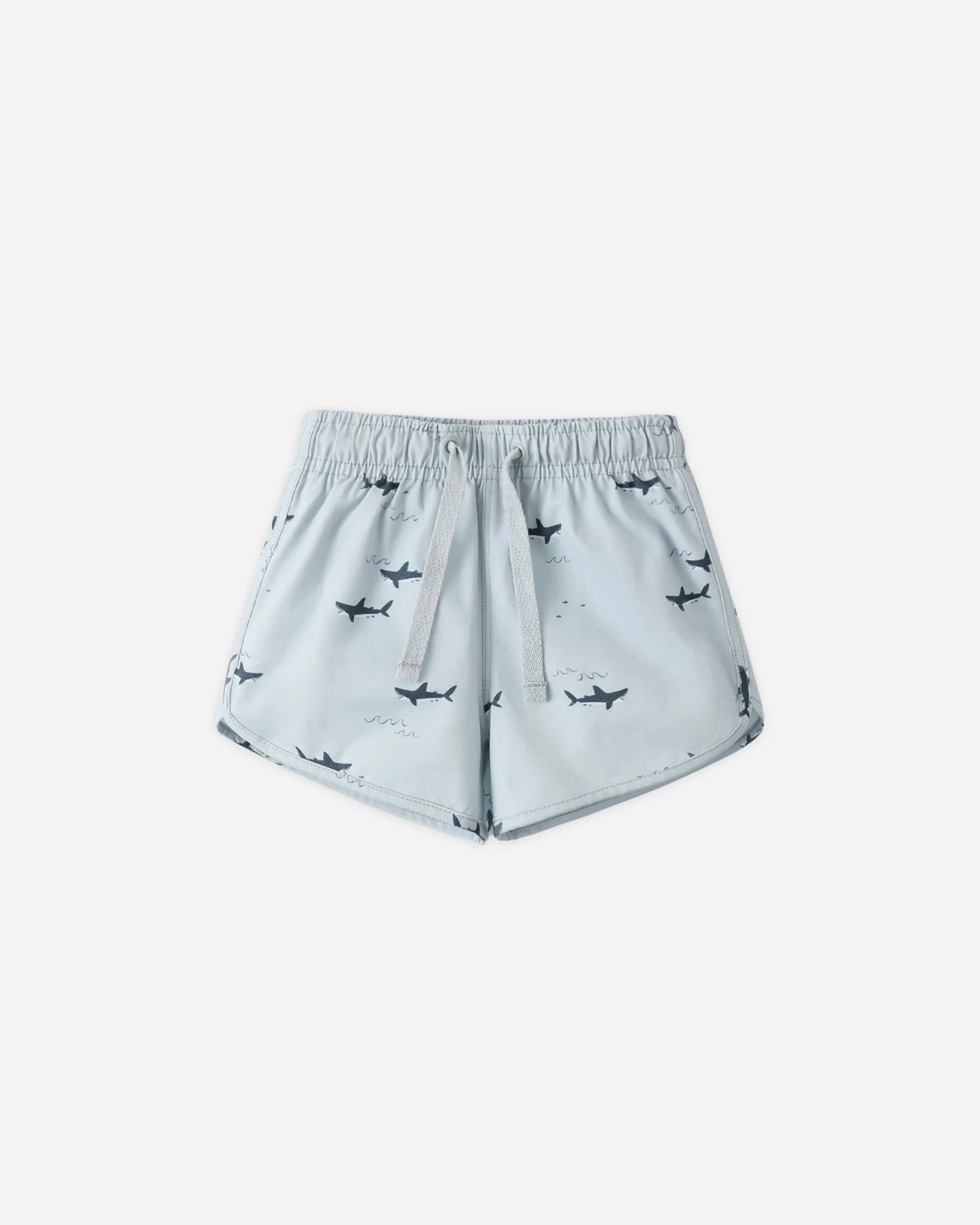 Swim Trunk Sharks + Long Sleeve Rashguard Navy