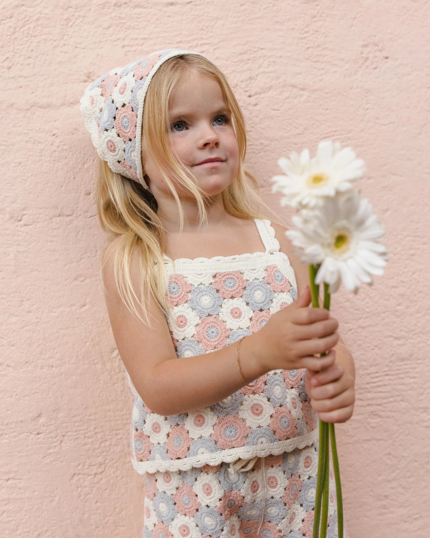 Lili Knit Set Blue, Light Pink, Ivory