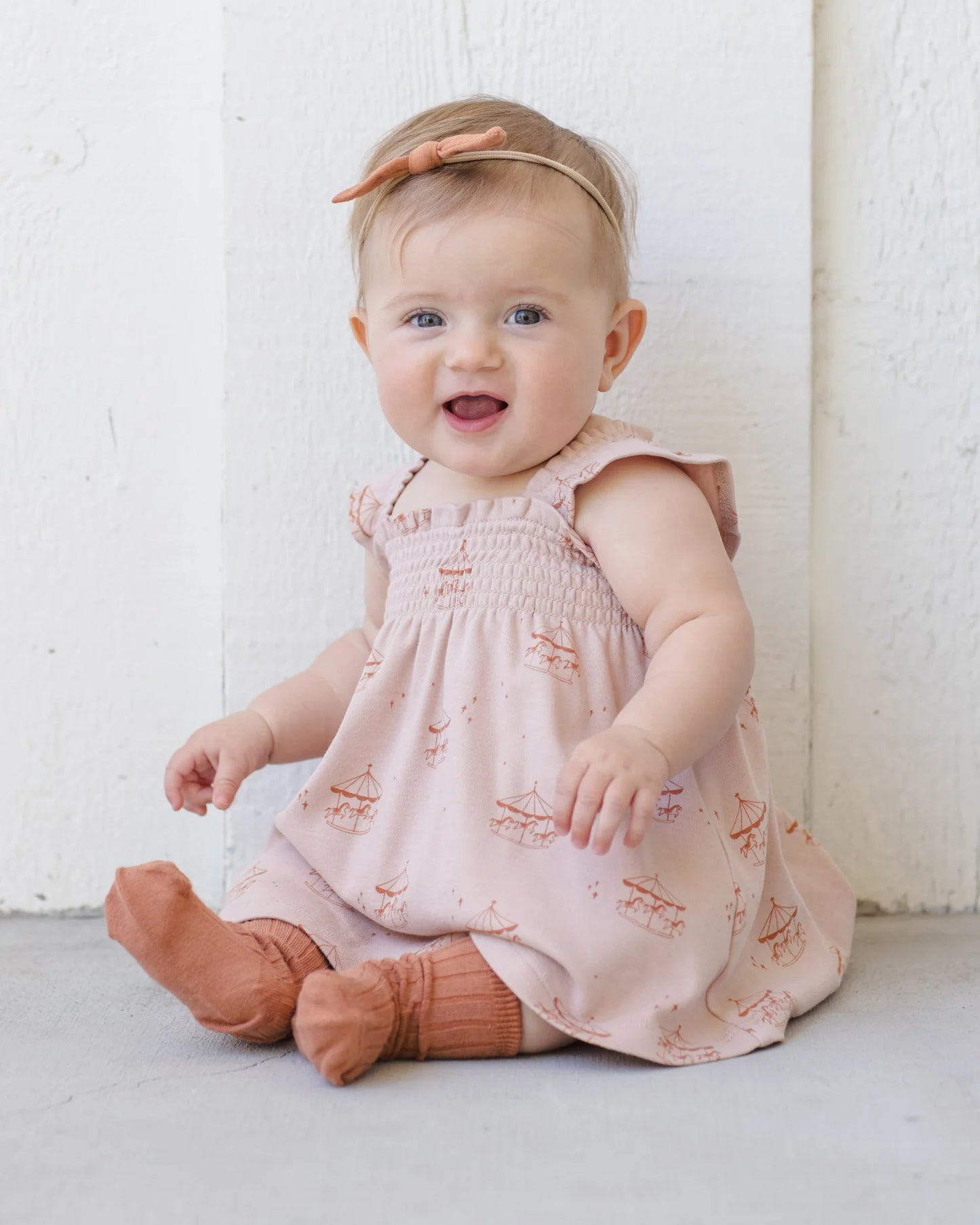 Smocked Jersey Dress Carousel