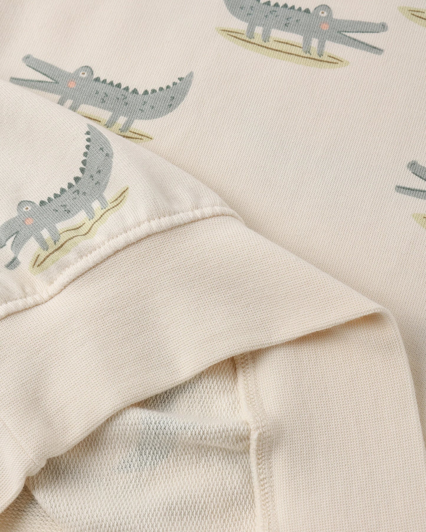 Relaxed Sweatshirt + Sweatpant Set- Alligators