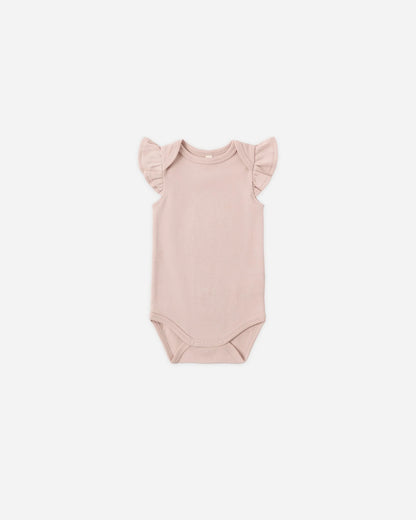 Flutter Sleeve Bodysuit + Baby Pant Blush