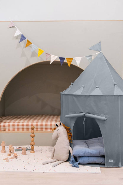 Recycled Fabric Play Tent Castle - Solid Colours
